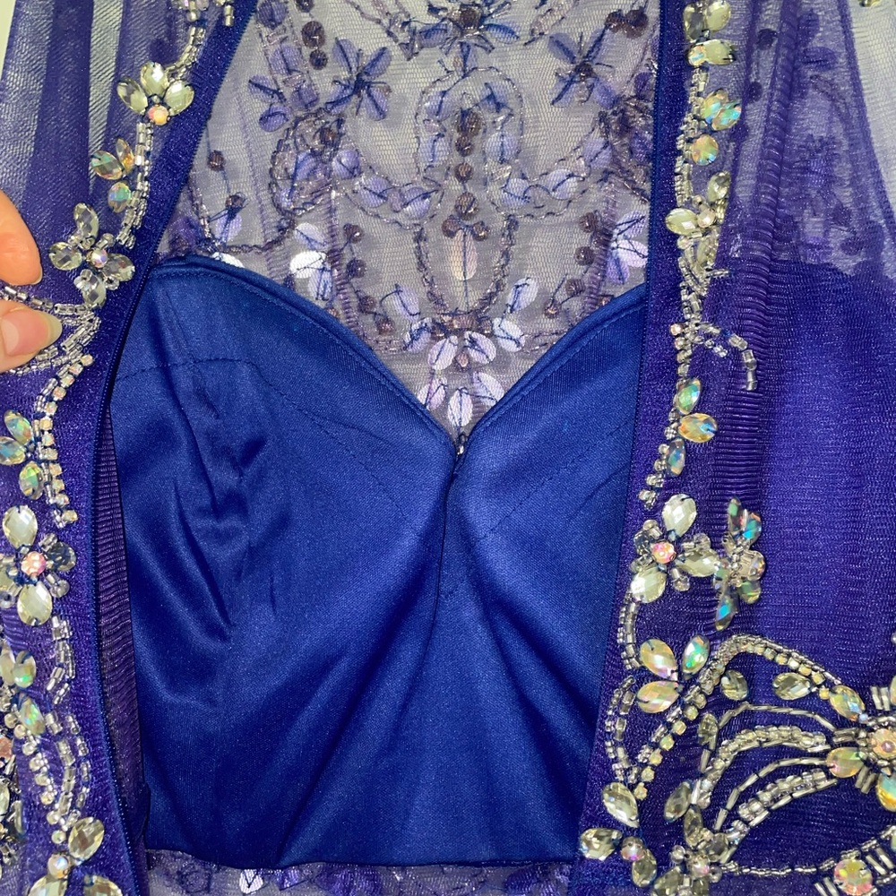 Blue Prom Dress Medium - Picture 7 of 7